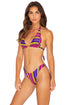 Luli Fama Party Animal Triangle Halter Top